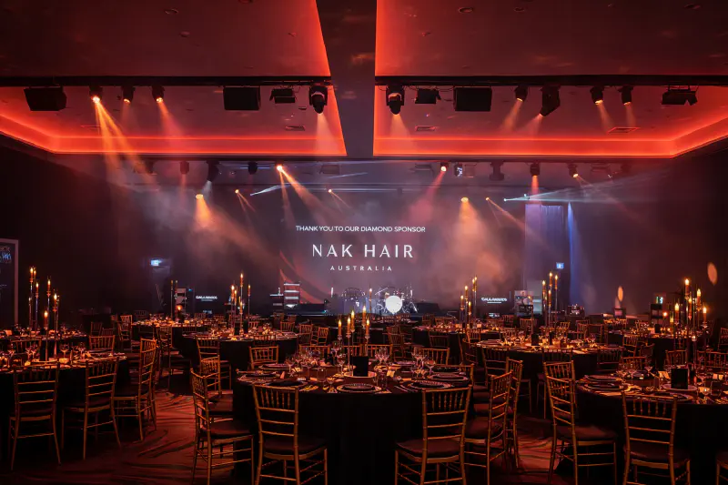 Sunshine Coast Gala Dinner and Awards Night Styling Ideas