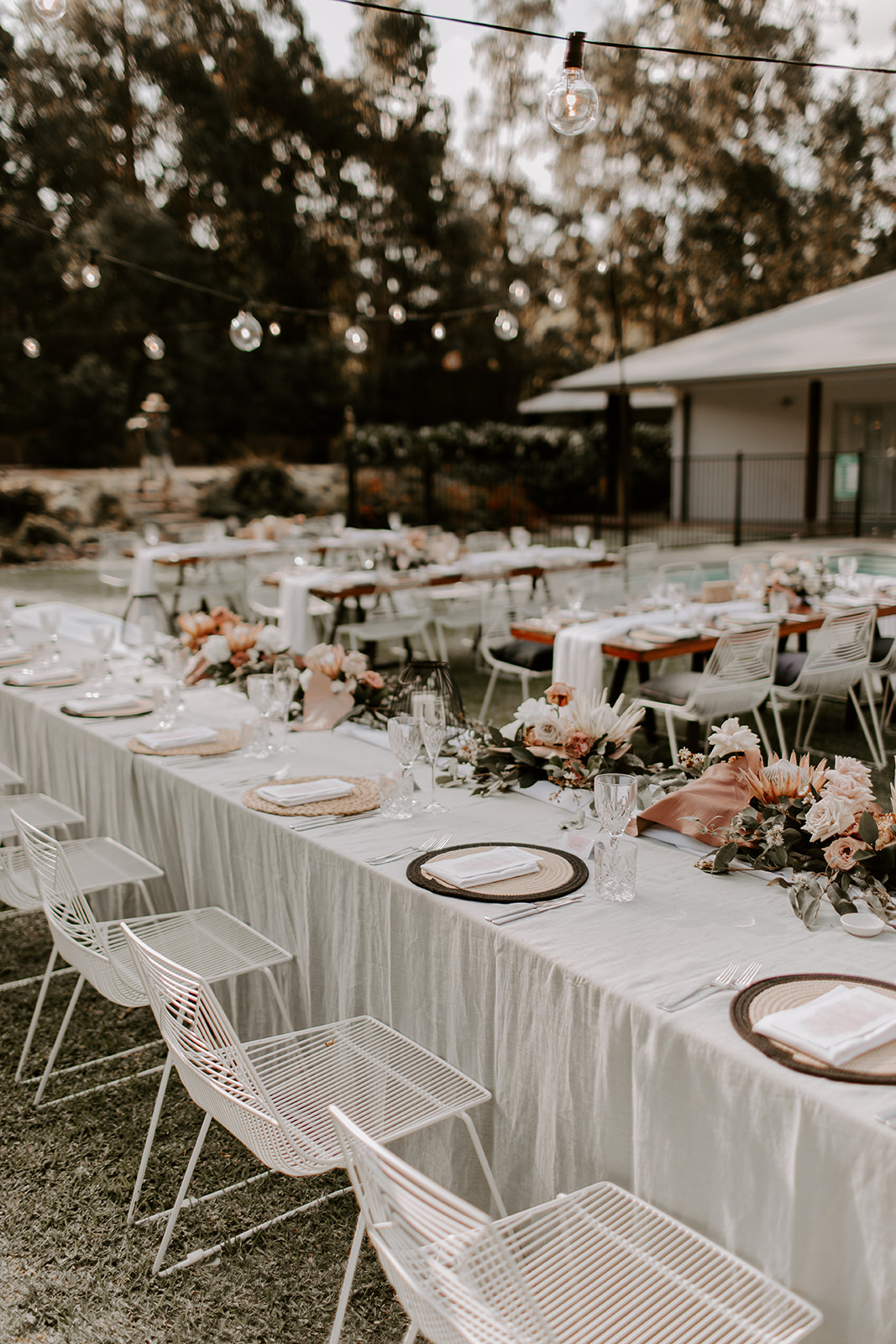 Contemporary Poolside Wedding