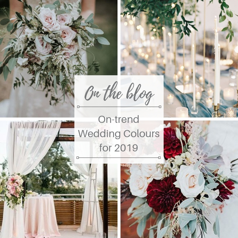 On-trend Wedding Colours for 2019