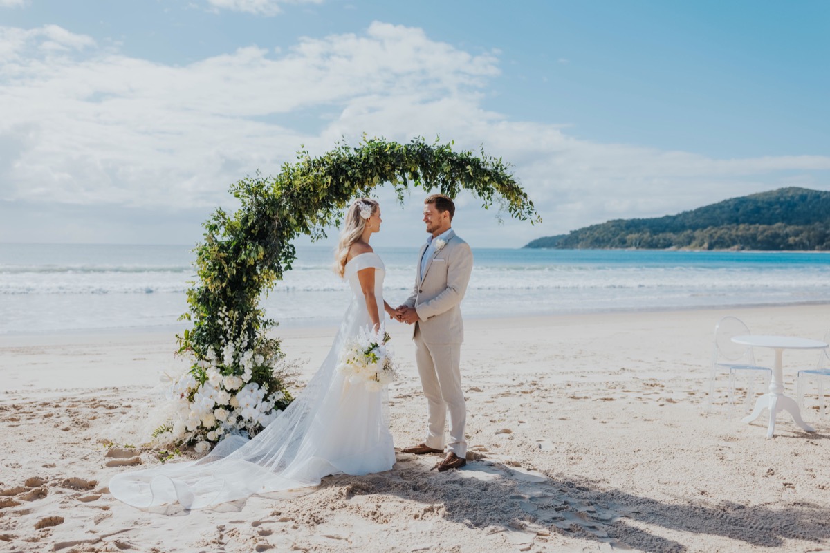 Winter Beach Wedding in Noosa