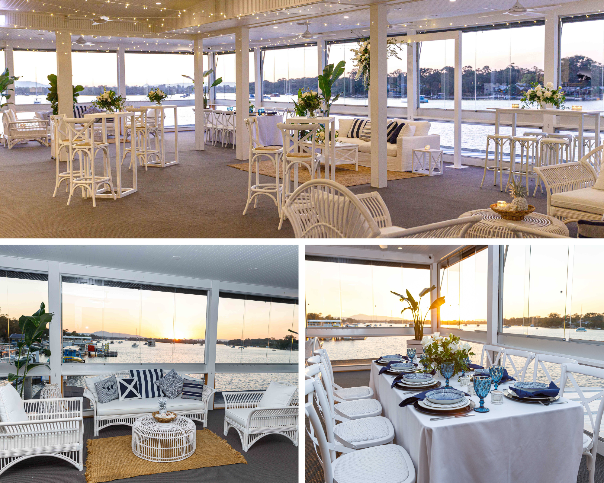 Noosa Boathouse Weddings - cocktail reception