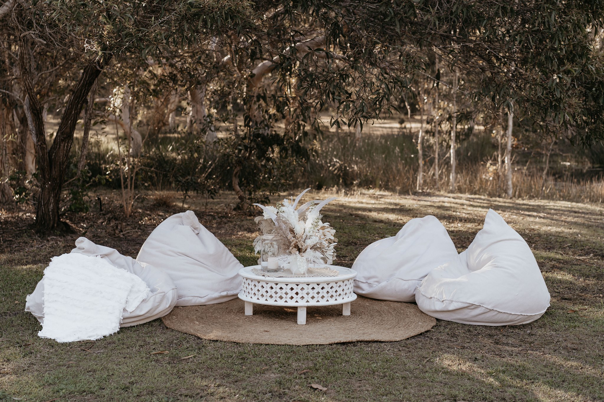 White bean bags