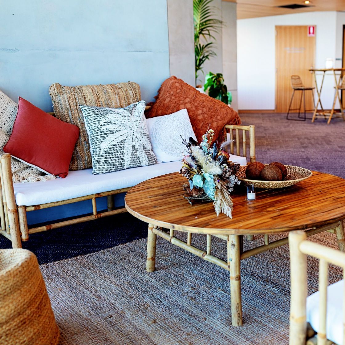 Bamboo lounge rustic 1
