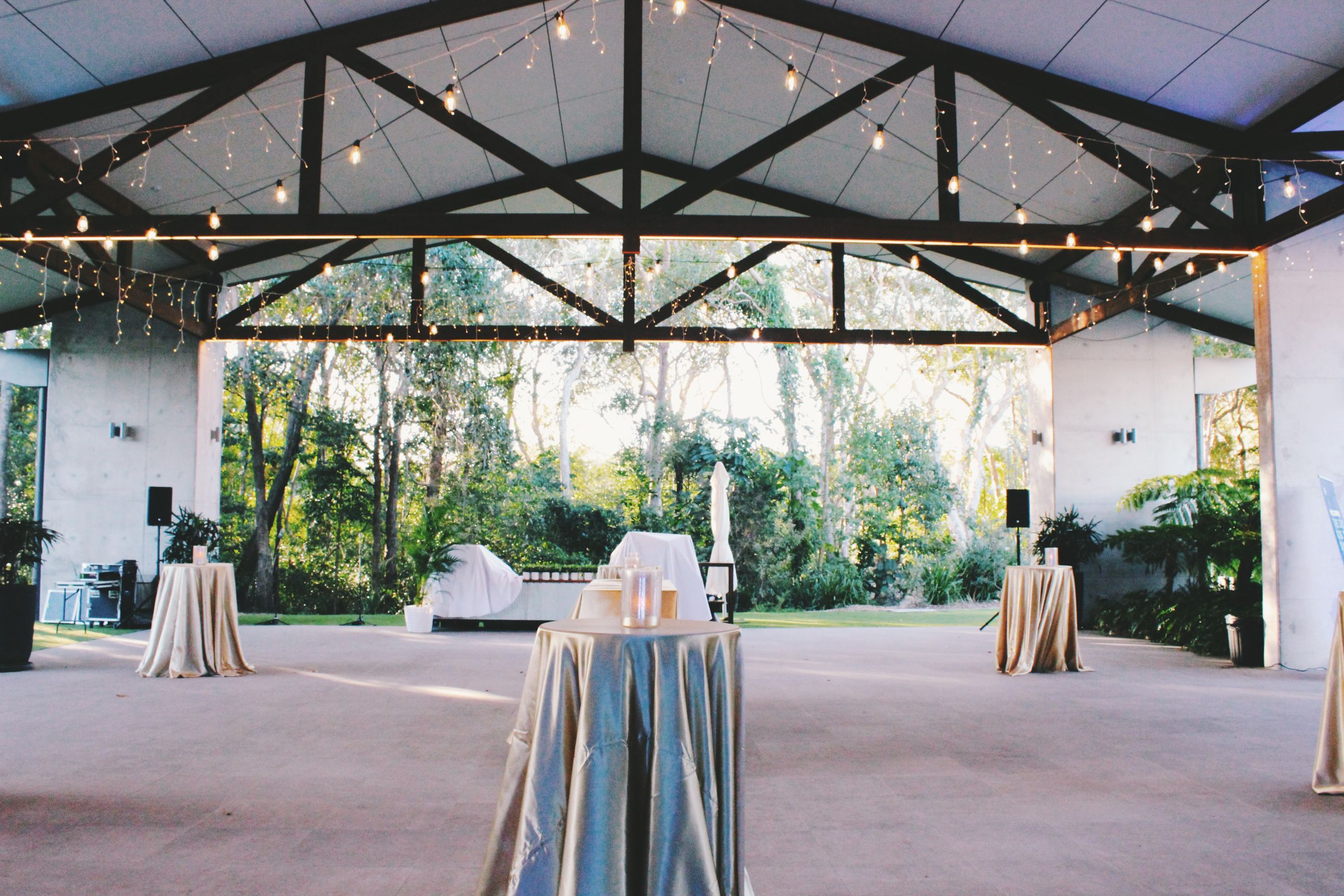 Gold cocktail tables