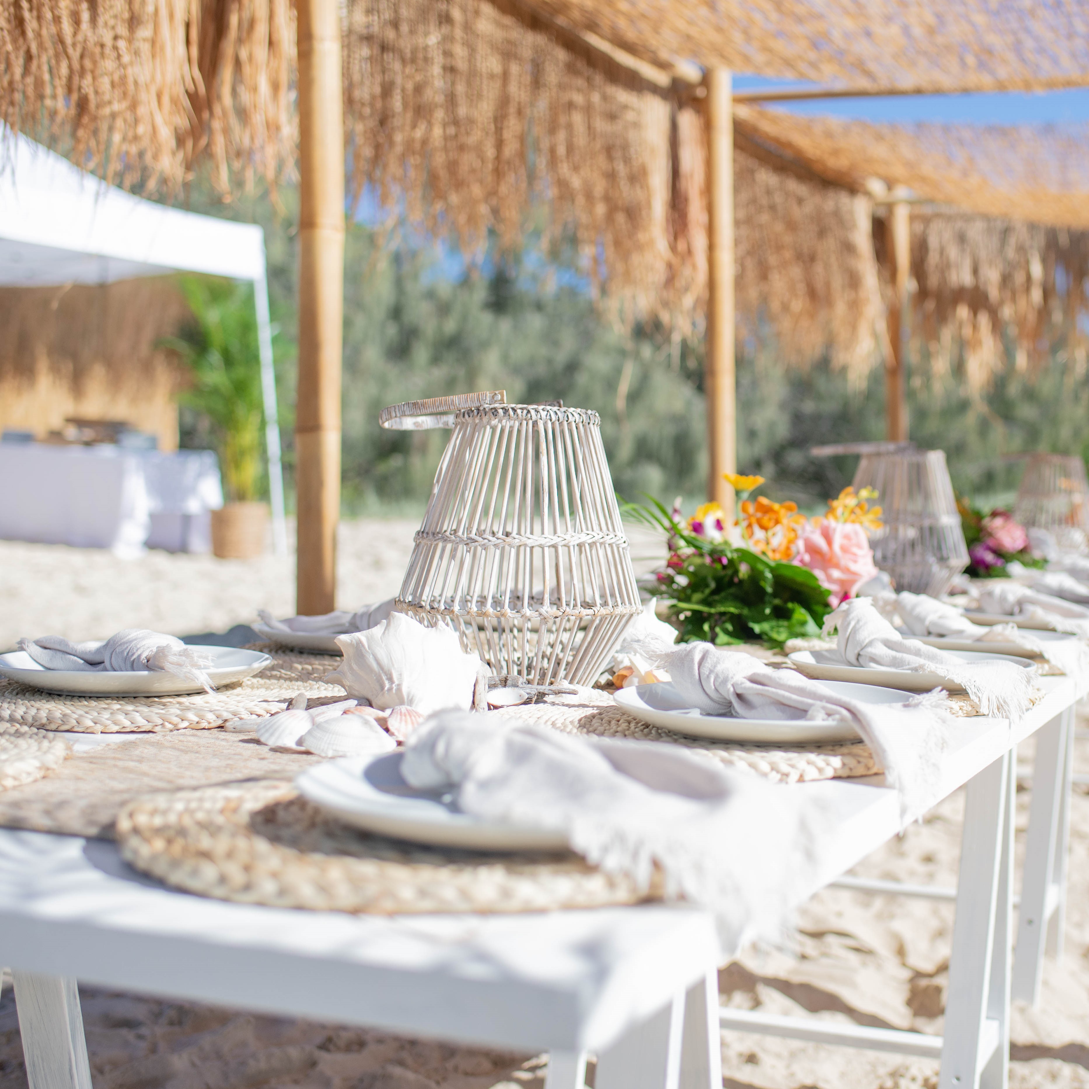 White_dining_trestle_table
