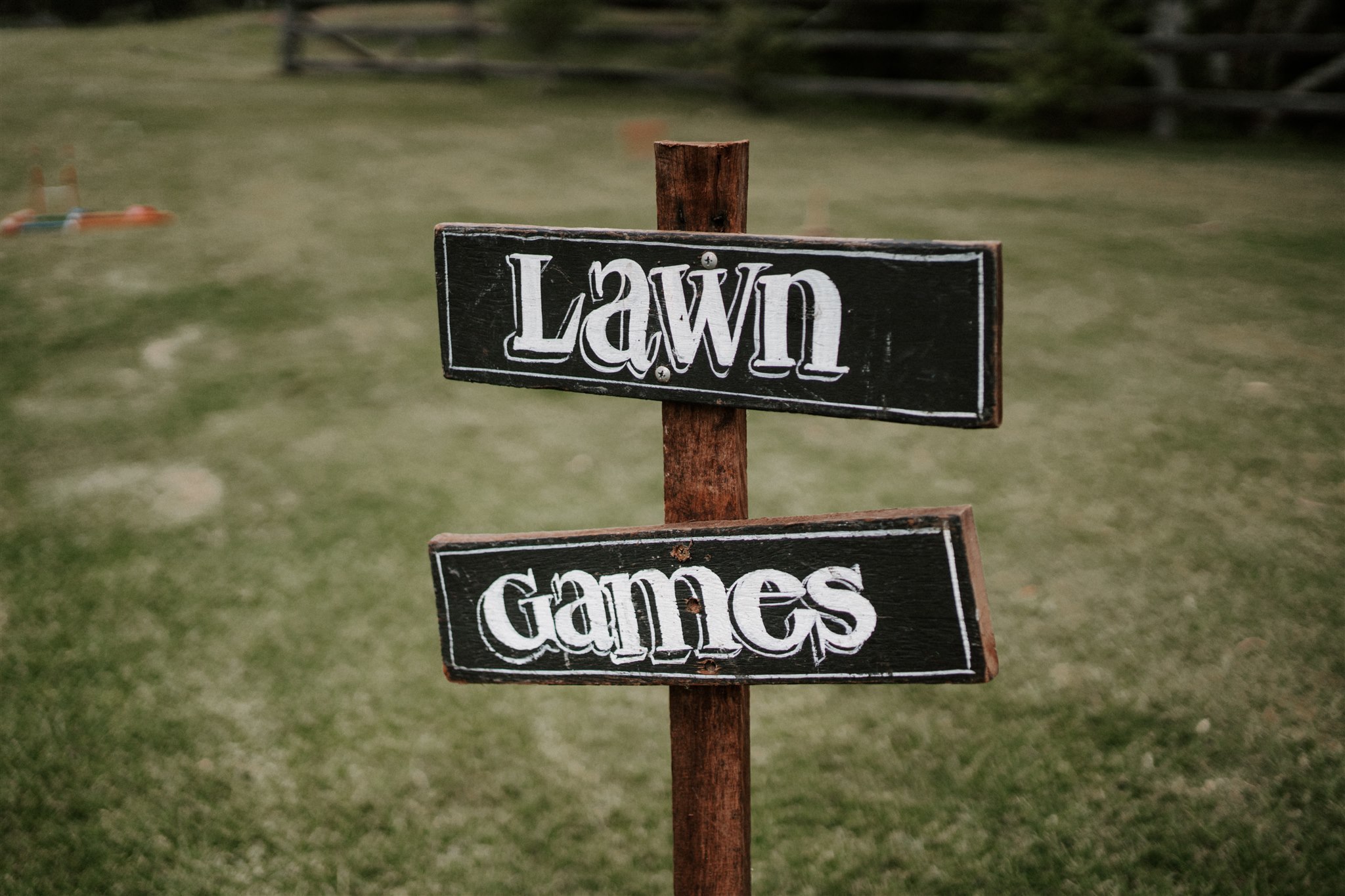 Hire Lawn games signage 