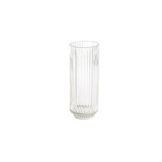 Hire Ribbed tall glass tealight holder 