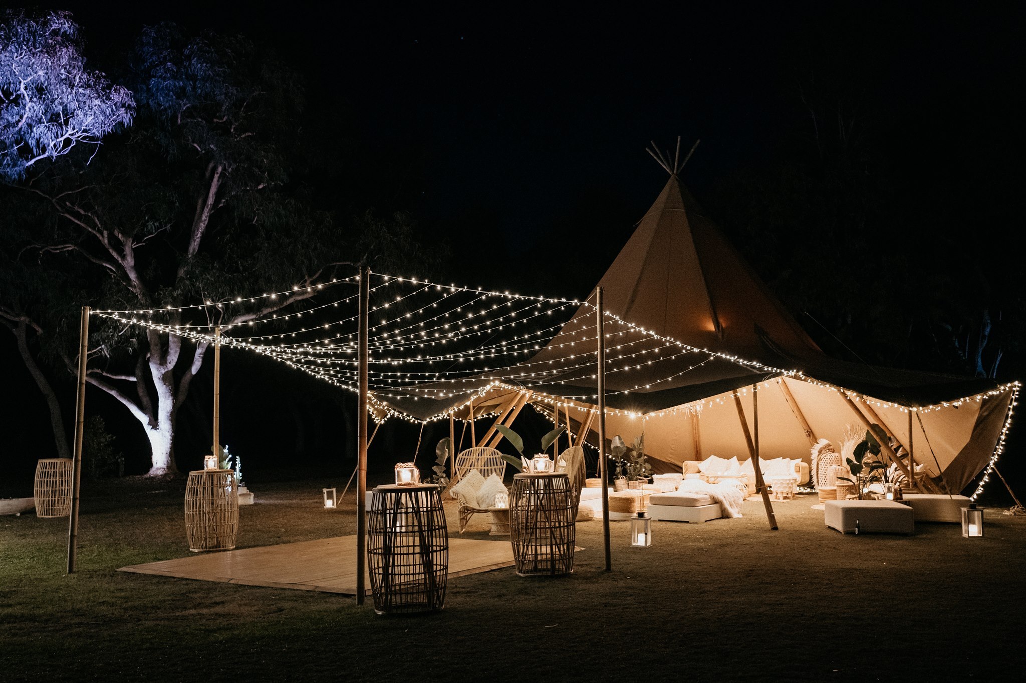 Hire Dance Floor Fairy Light Canopy 