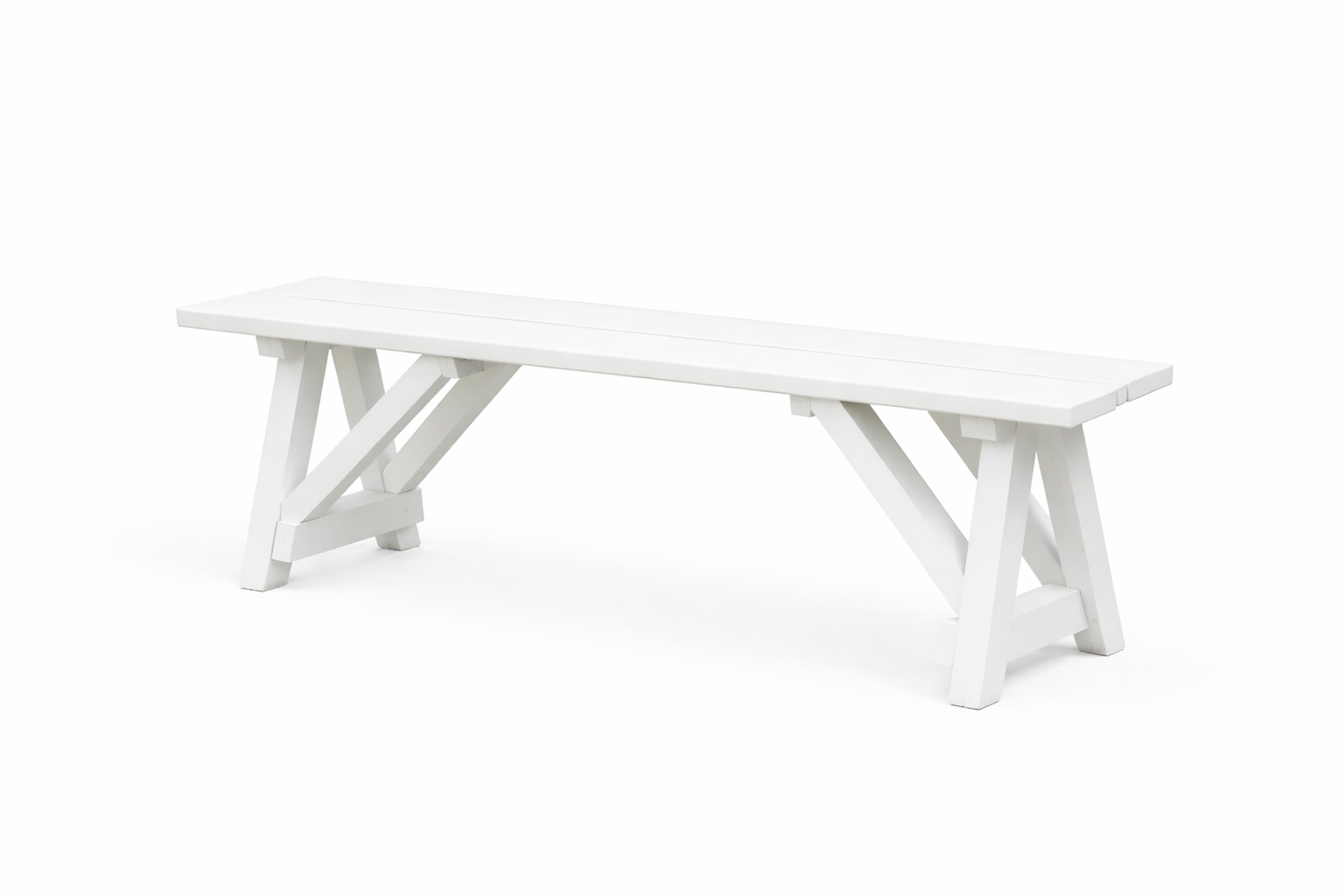 Hire White coastal bench seats 