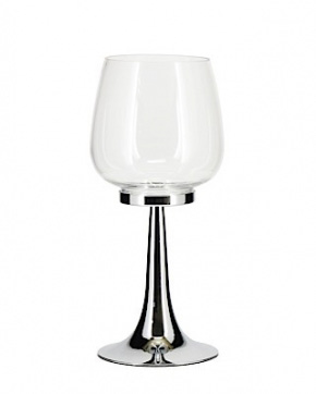 Hire Chrome stem goblet 